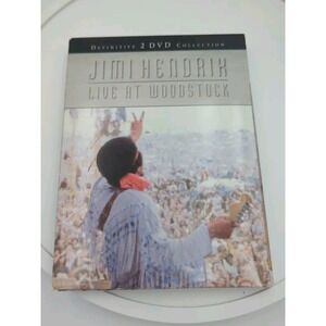 Jimi Hendrix Live At Woodstock 2 Disc Definitive DVD Concert Set Playable